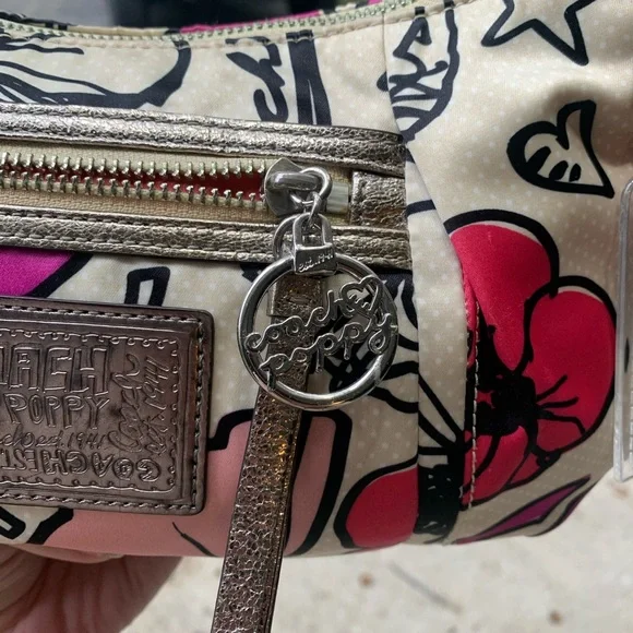 Coach Poppy Graffiti Shoulder Bag – Style No. L1077-16309 RARE - Picture 10 of 14